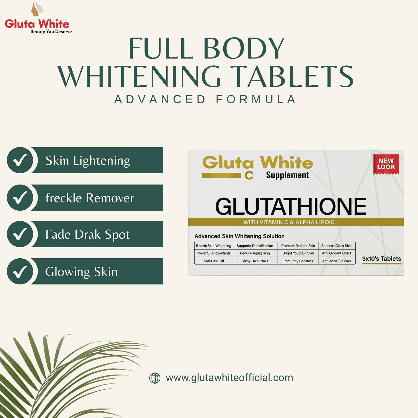 Gluta White Glutathione + Vitamin C Capsule