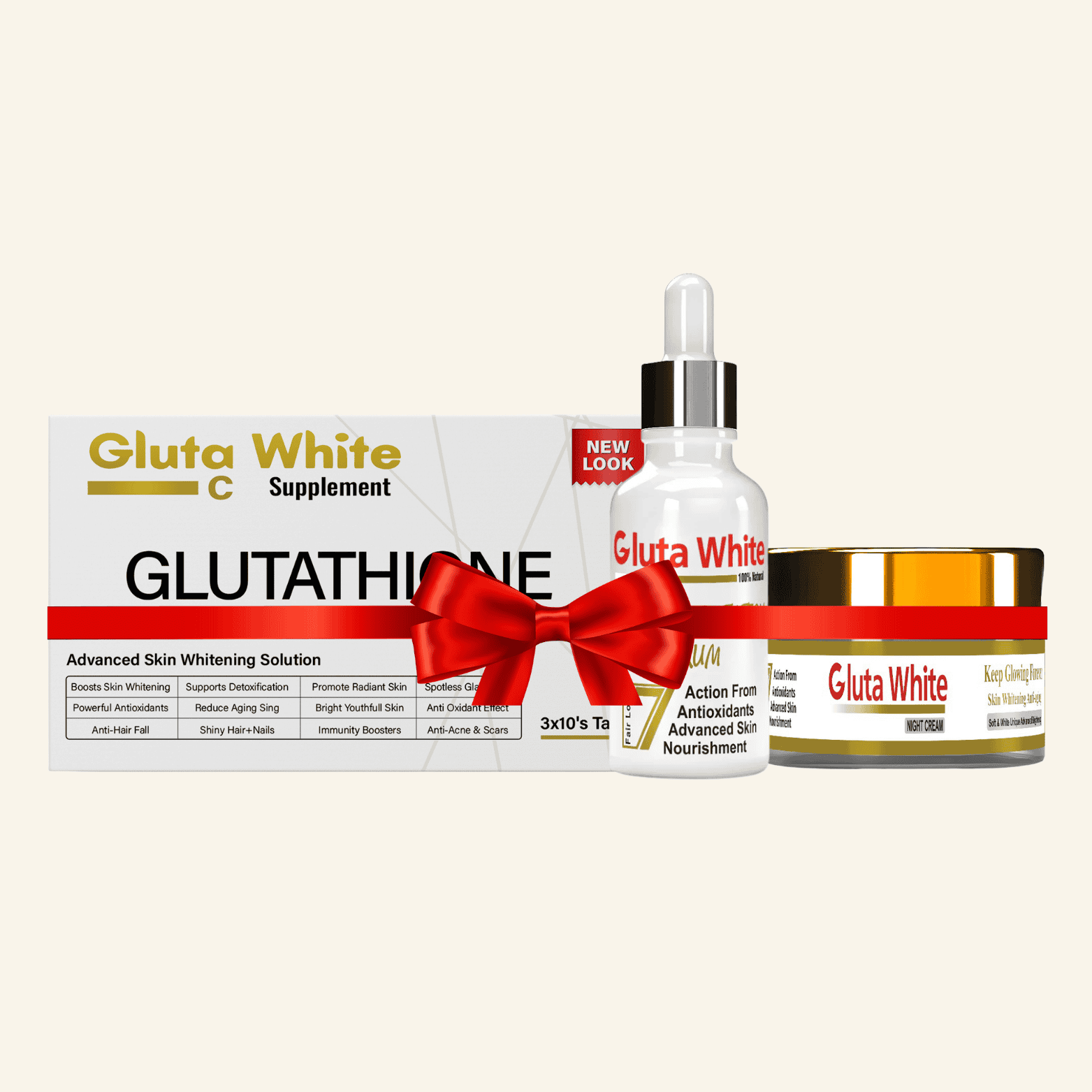 Gluta White Capsule Anti-Pigmentation Serum And Night Cream