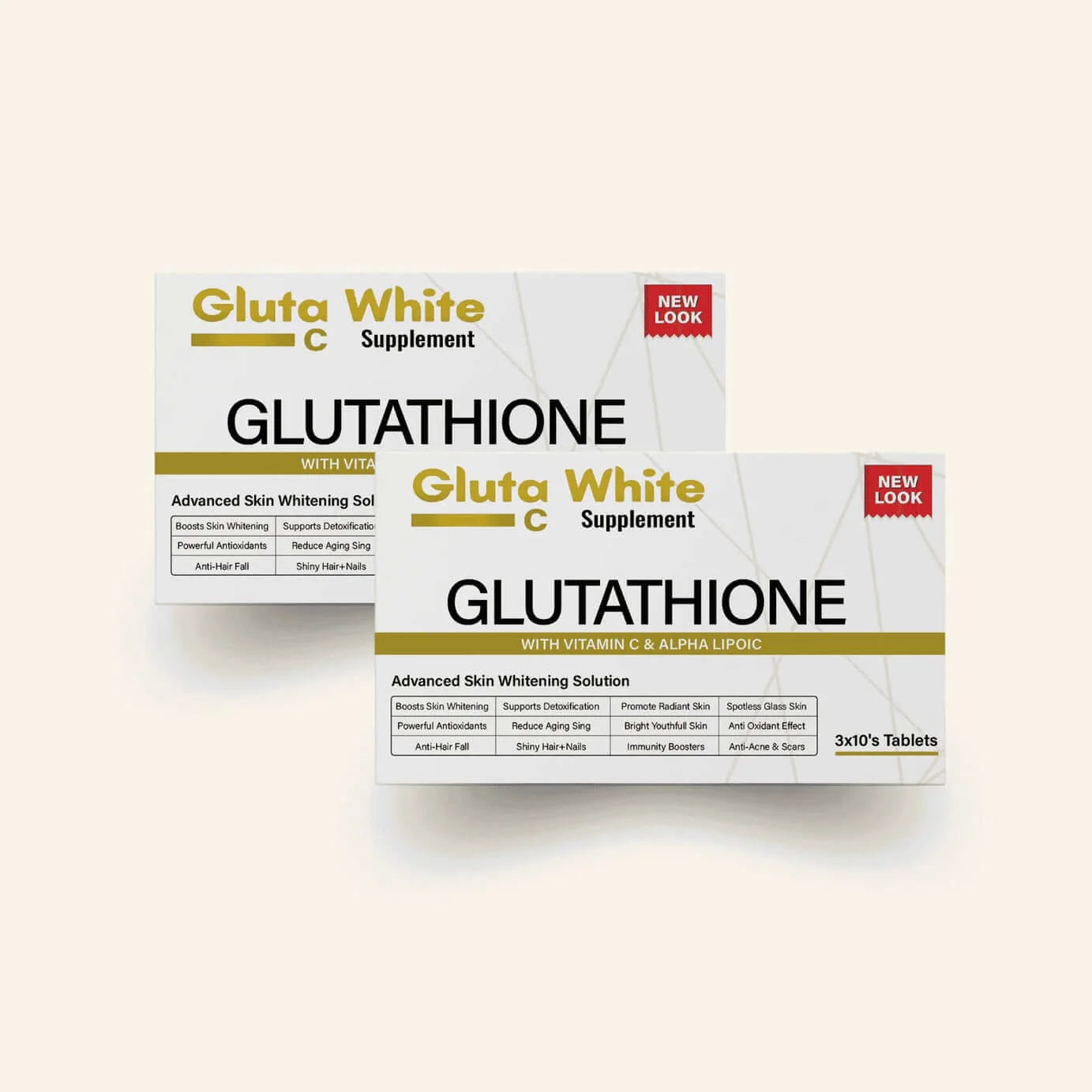 Gluta White Glutathione + Vitamin C Capsules (2 Months Course)