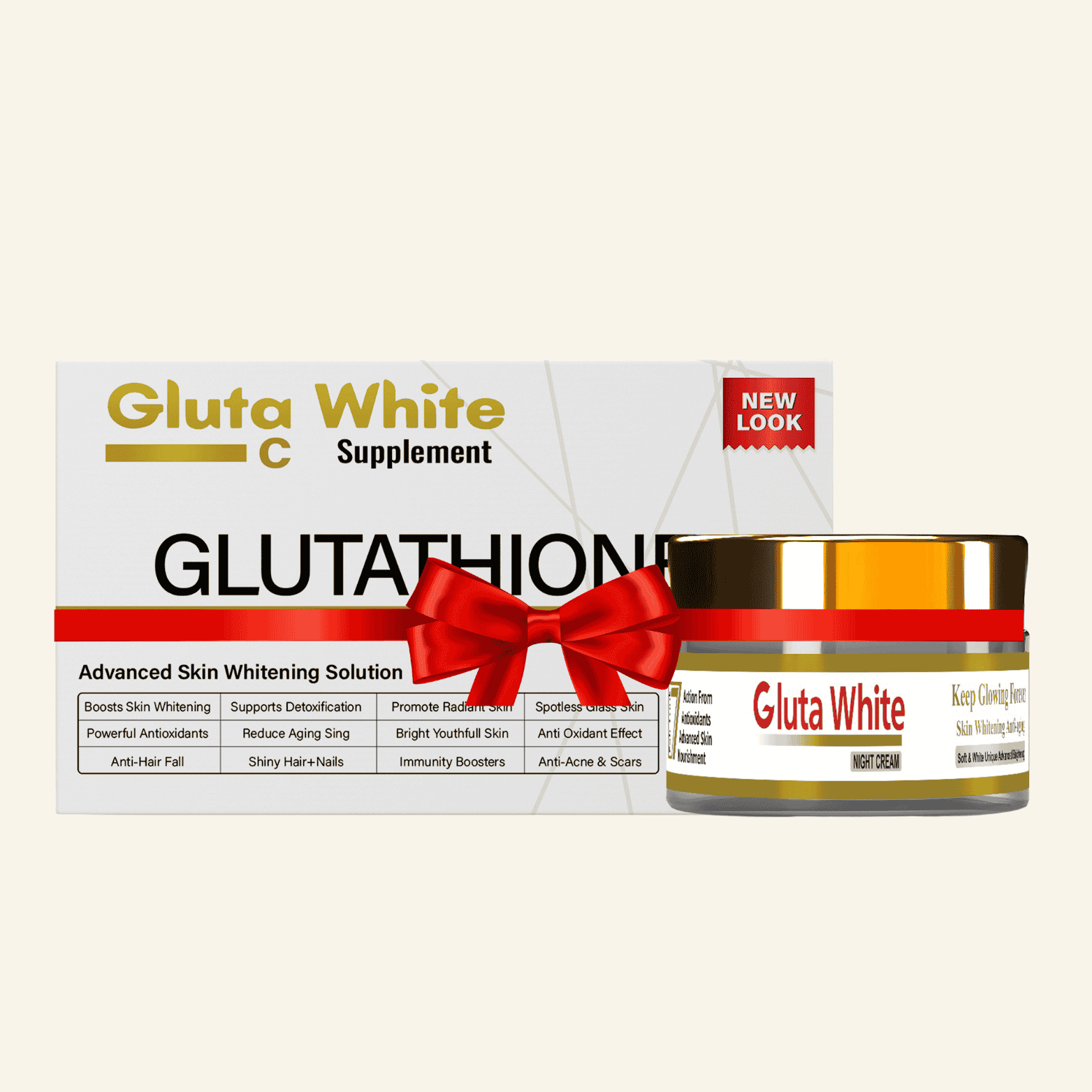 Gluta White Capsule And Whitening Night Cream