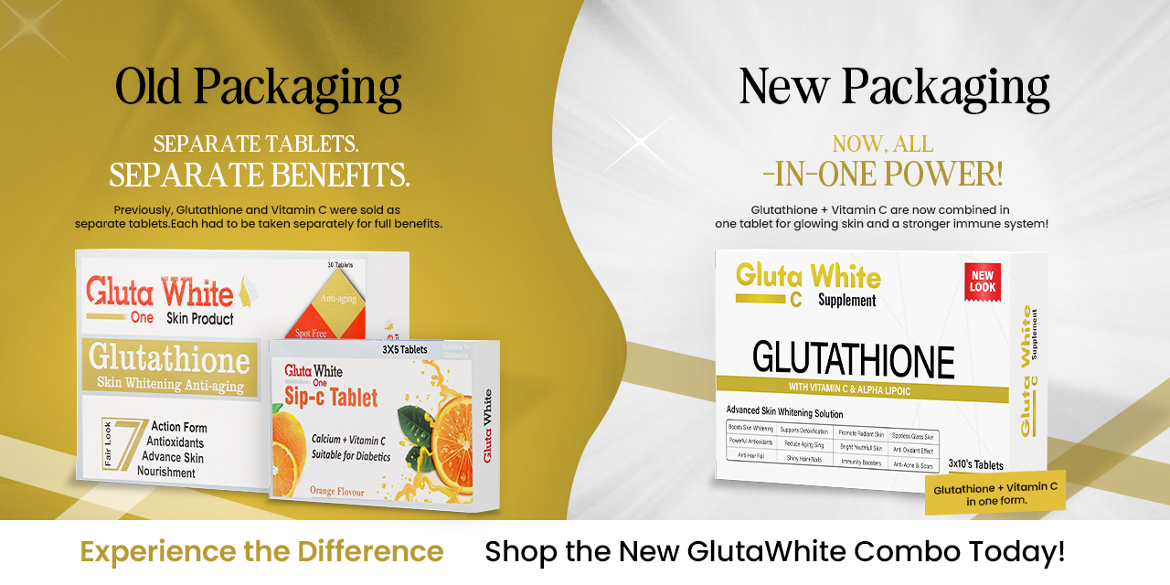 Gluta White Glutathione + Vitamin C Capsules (2 Months Course)