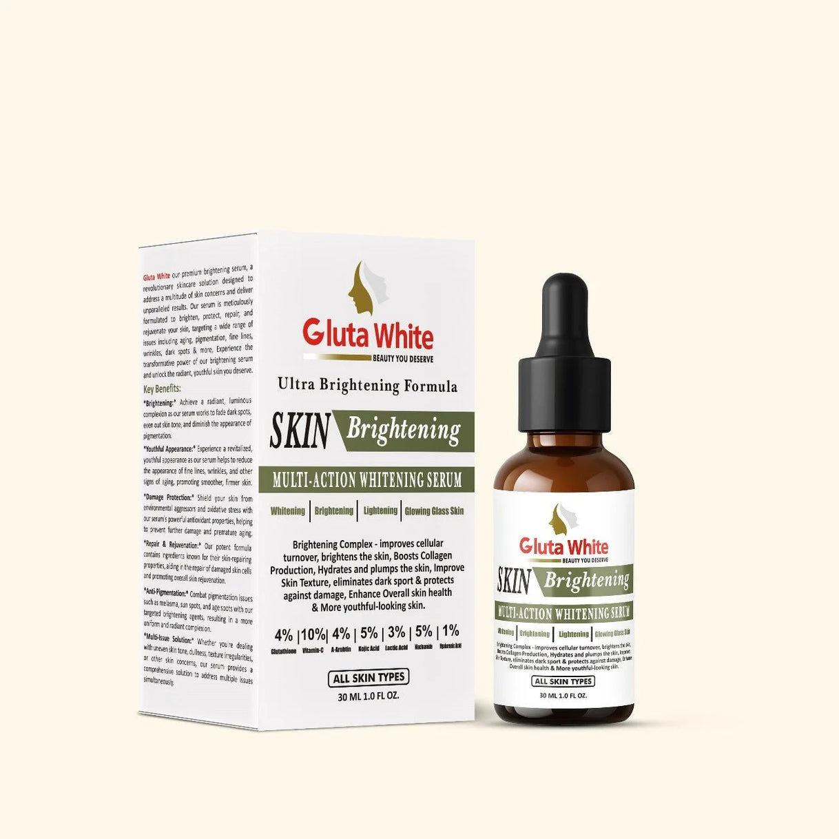 Gluta White Brightening Serum | Best Serum for Skin Glow Gluta White Brightening Serum | Best Serum for Skin Glow