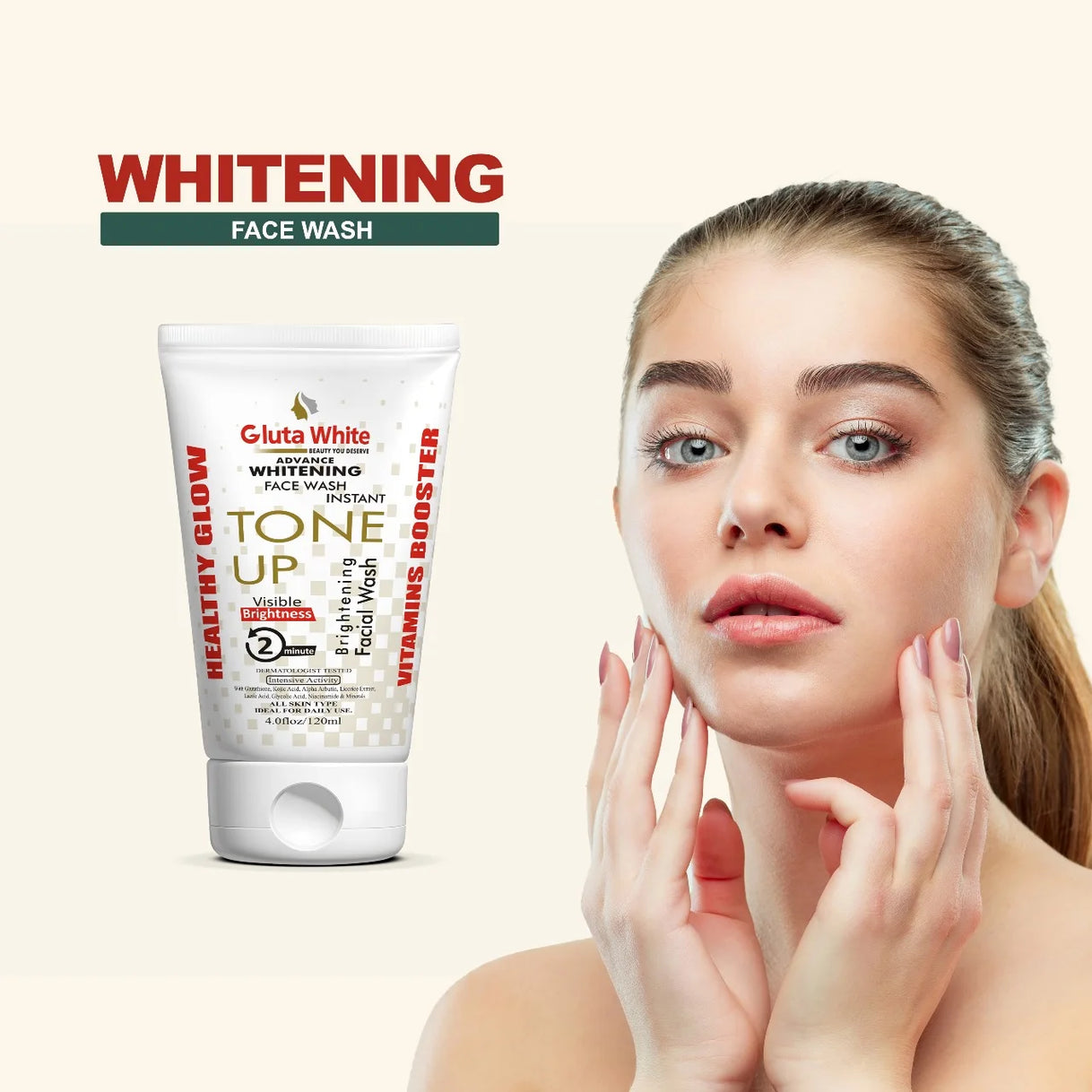 Gluta White Toneup Facewash