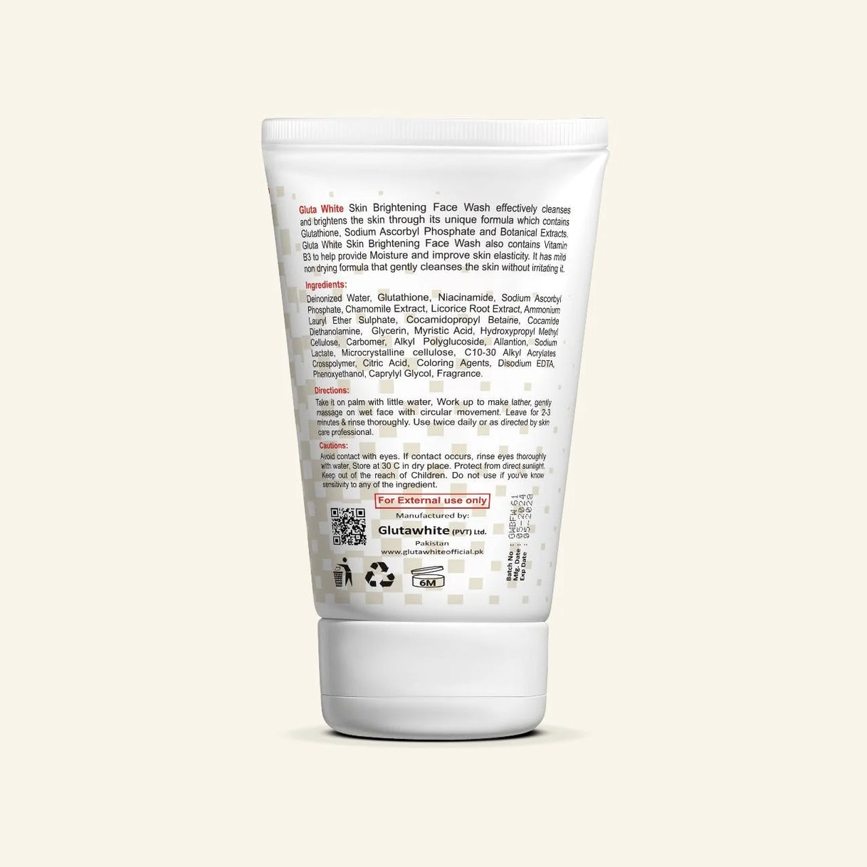 Gluta White Toneup Facewash