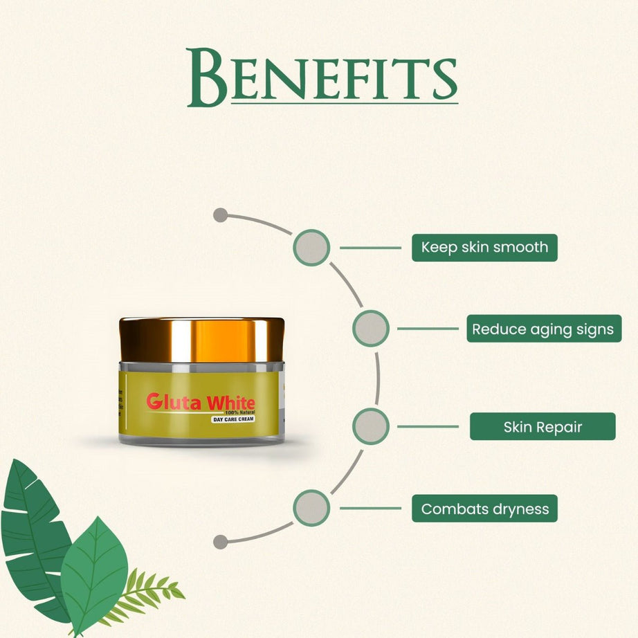 Gluta White Glutathione Capsule And Day Cream