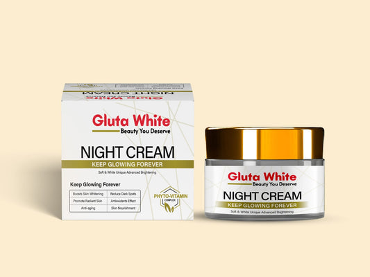 Gluta White Extreme Stronge Light up And Anti-Aging Night Cream